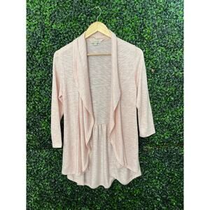 Chenault open Cardigan Sweater Light Pink Women’s Size S